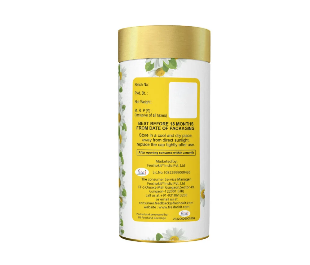 Freshville Chamomile Tea |  Stress Relief, Relaxation and Improved Sleep Quality